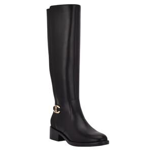Tommy Hilfiger Women's Imizza Knee High Riding Boots Black Size 6 1/2